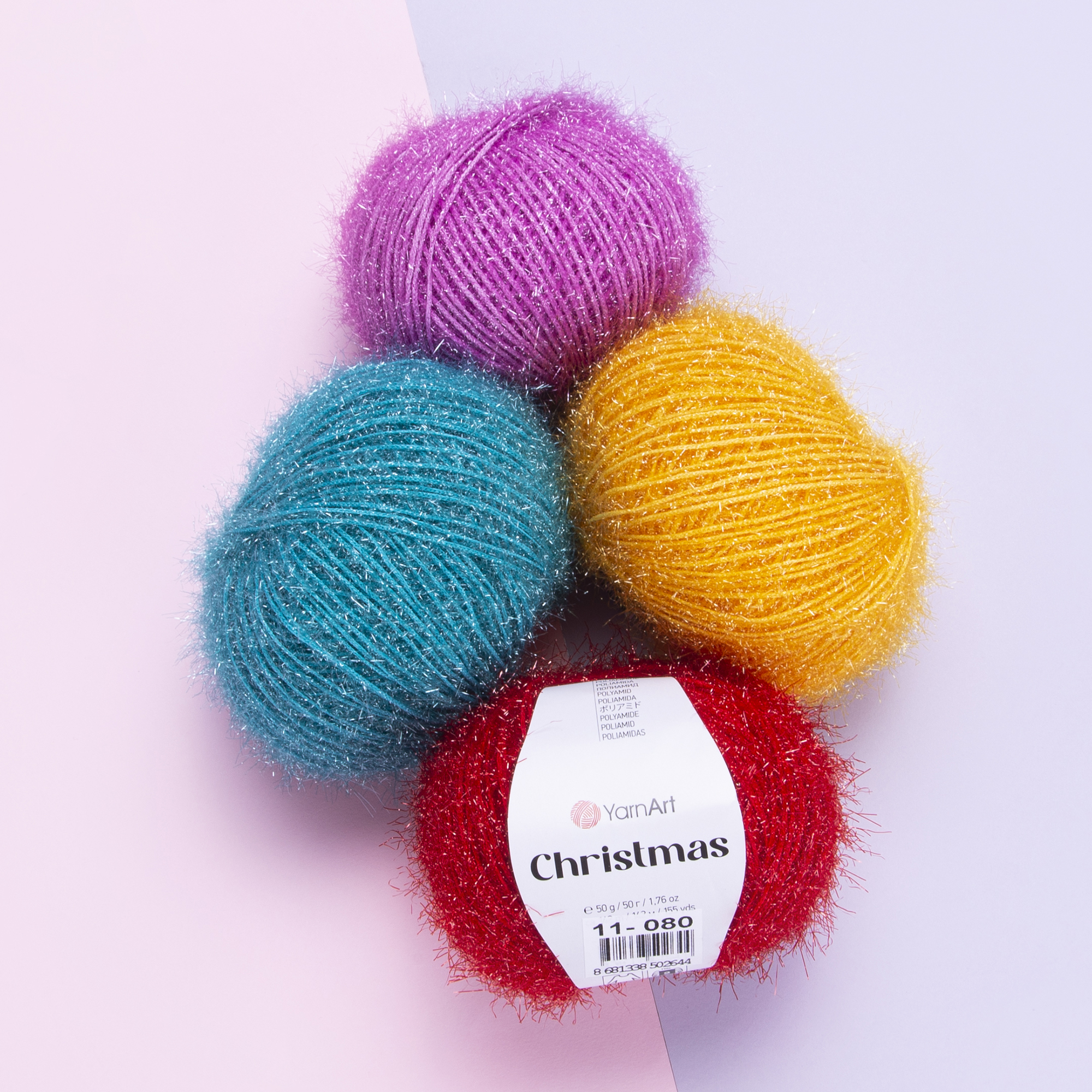 Christmas glittergarn